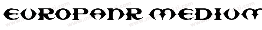 EuropaNr MediumCond字体转换